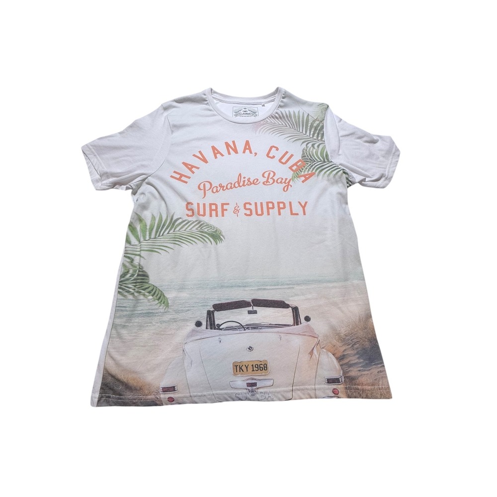 Tokyo Laundry Outfitters‎ Havana Cuba Car Graphic T-Shirt Men's Size L